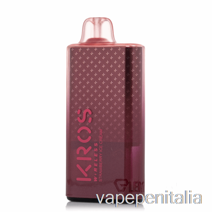 Vape In Italia Kros Wireless 9000 Gelato Alla Fragola Usa E Getta